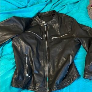 AllsSaints Leather Moto Jacket